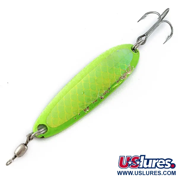 Luhr Jensen Krocodile #3, зелений UV, 10 г, блесна коливалка (колебалка) #19113