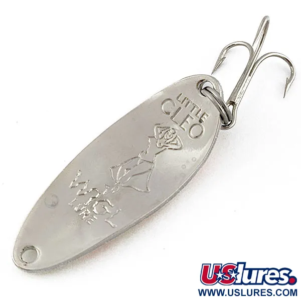 Seneca Little Cleo (Hula Girl) Glow, помаранчевий/нікель/білий Glow, 10 г, блесна коливалка (колебалка) #19135