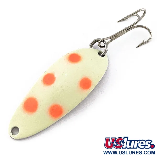 Seneca Little Cleo (Hula Girl) Glow, помаранчевий/нікель/білий Glow, 10 г, блесна коливалка (колебалка) #19135