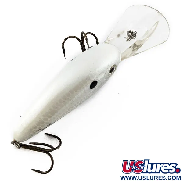  Bomber Fat Free Shad Bill Dance, Pearl White, 14 г, воблер #19154