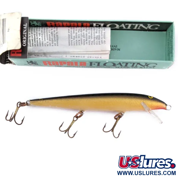 Rapala Original Floater F11, G (Gold), 6 г, воблер #19228