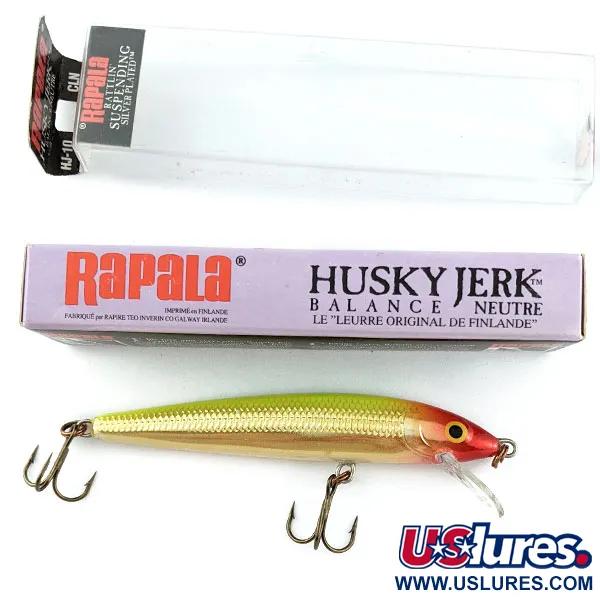Rapala Husky Jerk 10, CLN (Clown), 10 г, воблер #19229
