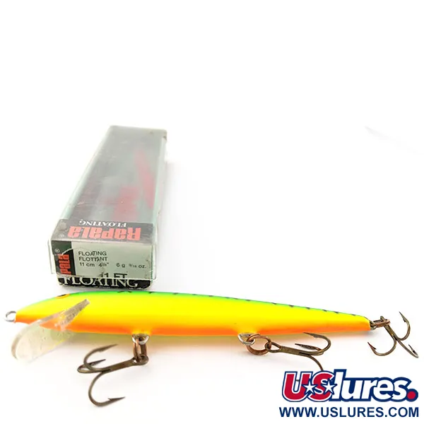 Rapala Original Floater F11, FT (Fire tiger), 6 г, воблер #19234