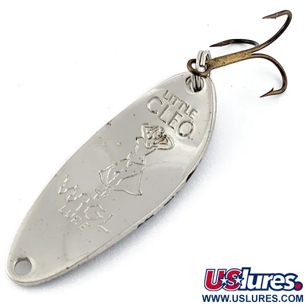 Seneca Little Cleo (Hula Girl), нікель/синій, 10 г, блесна коливалка (колебалка) #19271
