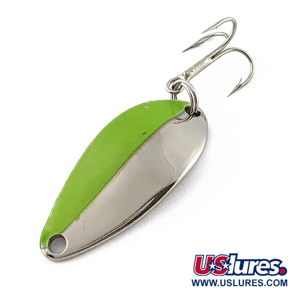  Seneca Little Cleo, нікель/зелений, 5 г, блесна коливалка (колебалка) #19273