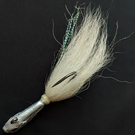 SPRO  Spro Prime Bucktail Jig, нікель/білий, 28 г, до рибалки #19301