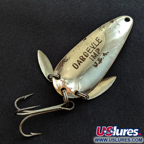 Eppinger Dardevle Imp Klicker, нікель/жовтий/зелений, 11 г, блесна коливалка (колебалка) #19338