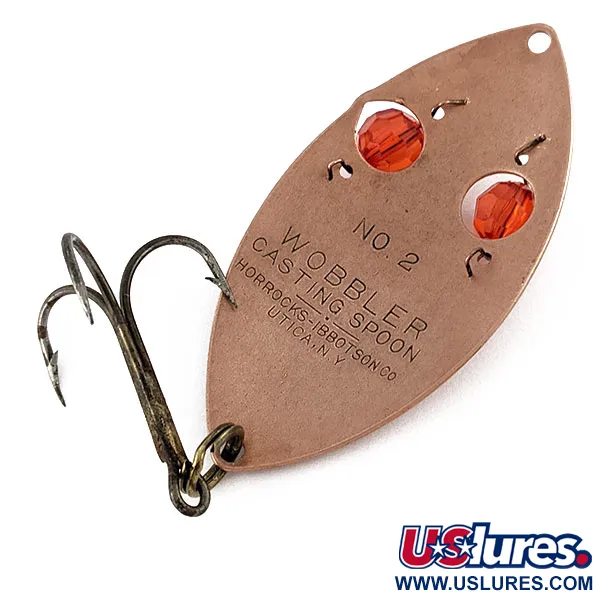  Horrocks-Ibbotson Wobbler, мідь/червоні очі, 23 г, блесна коливалка (колебалка) #19347