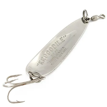 Luhr Jensen Krocodile #5, нікель, 25 г, блесна коливалка (колебалка) #19355