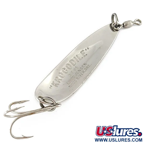 Luhr Jensen Krocodile #5, нікель, 25 г, блесна коливалка (колебалка) #19355