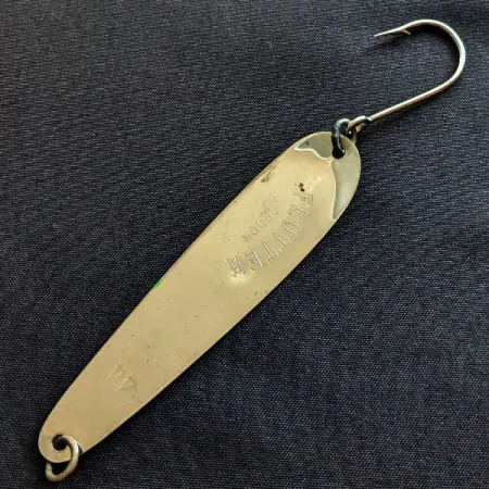 Luhr Jensen Flutter 44 Glow, нікель/білий/зелений Glow, 4,5 г, блесна коливалка (колебалка) #19361