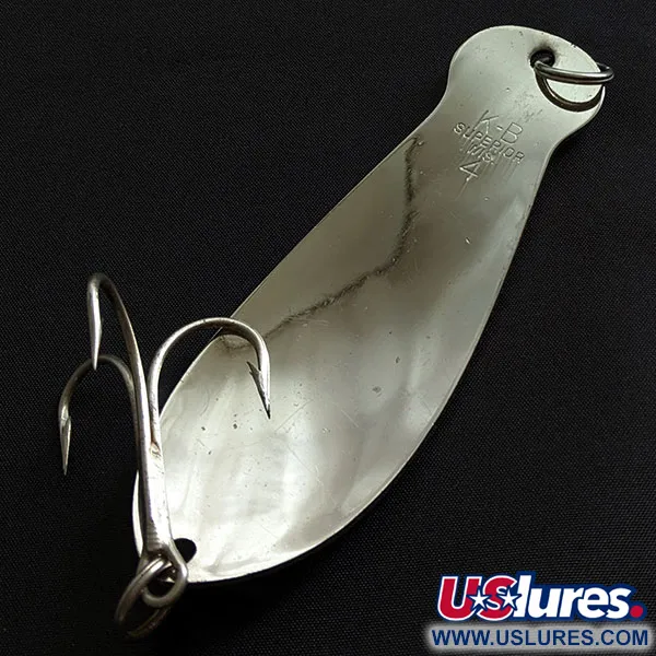 K-B Bait K-B Spoon Superior 4, нікель, 40 г, блесна коливалка (колебалка) #19367