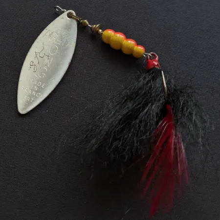 Mepps Aglia Long 4 Dressed (Bucktail ), срібло, 17 г, блешня оберталка (вертушка) #19403