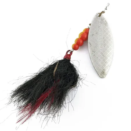Mepps Aglia Long 4 Dressed (Bucktail ), срібло, 17 г, блешня оберталка (вертушка) #19403