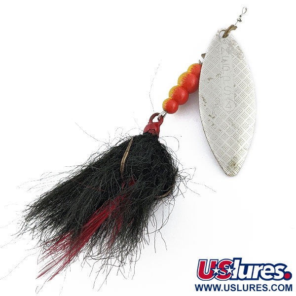  Mepps Aglia Long 4 Dressed (Bucktail ), срібло, 17 г, блешня оберталка (вертушка) #19403