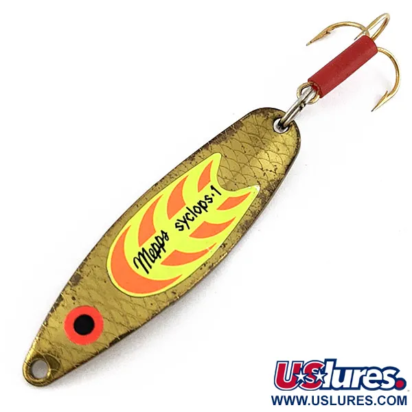 Mepps Syclops 1, латунь, 12 г, блесна коливалка (колебалка) #19437