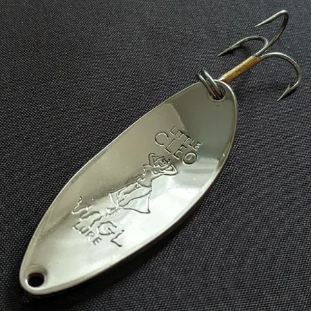 Seneca Little Cleo (Hula Girl), нікель/білий/червоний, 14 г, блесна коливалка (колебалка) #19454