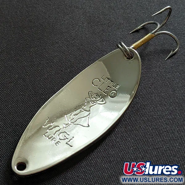 Seneca Little Cleo (Hula Girl), нікель/білий/червоний, 14 г, блесна коливалка (колебалка) #19454