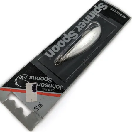 Незачіпляйка Johnson Silver Minnow Spinner Spoon покриття сріблом, з пелюсткою