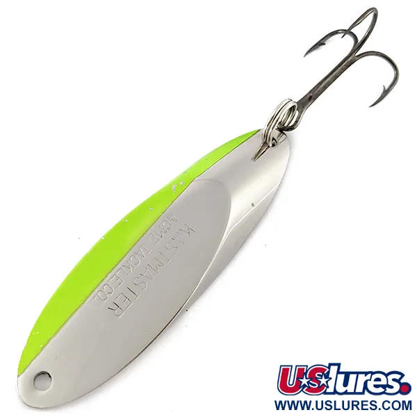 Acme Kastmaster, нікель/зелений, 28 г, блесна коливалка (колебалка) #19503