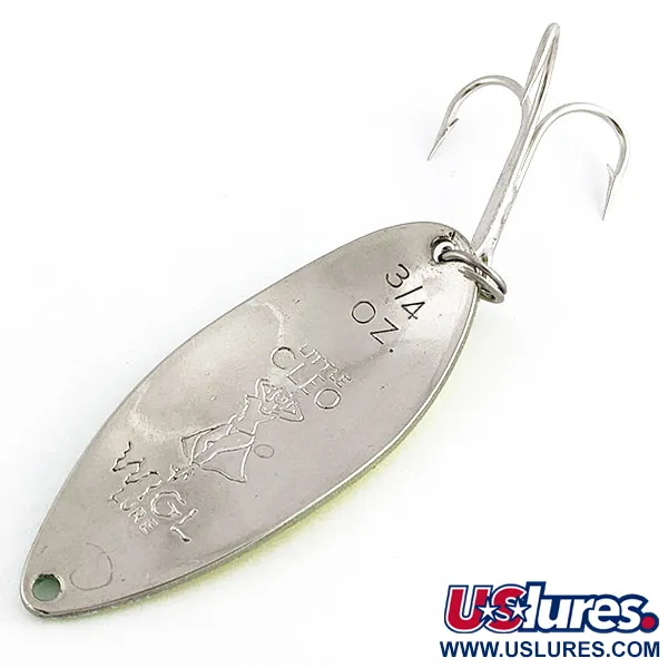 Seneca Little Cleo (Hula Girl) UV, жовтий/зелений/нікель UV, 21 г, блесна коливалка (колебалка) #19555