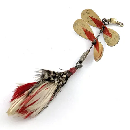 Pflueger Tandem Spinner, нікель/червоний, 10 г, блешня оберталка (вертушка) #19559