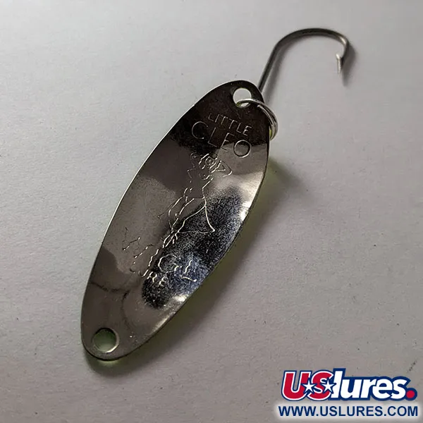 Seneca Flutter Cleo (Hula Girl), нікель/жовтий/зелений UV, 4 г, блесна коливалка (колебалка) #19566