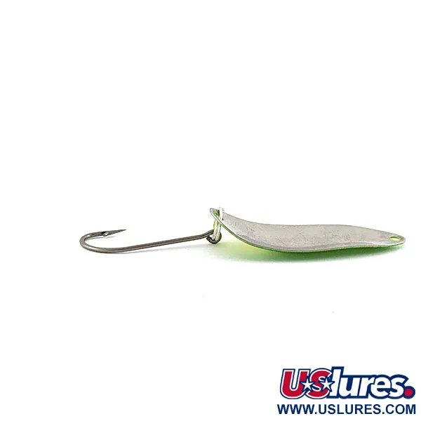 Seneca Flutter Cleo (Hula Girl), нікель/жовтий/зелений UV, 4 г, блесна коливалка (колебалка) #19566