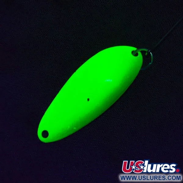 Seneca Flutter Cleo (Hula Girl), нікель/жовтий/зелений UV, 4 г, блесна коливалка (колебалка) #19566