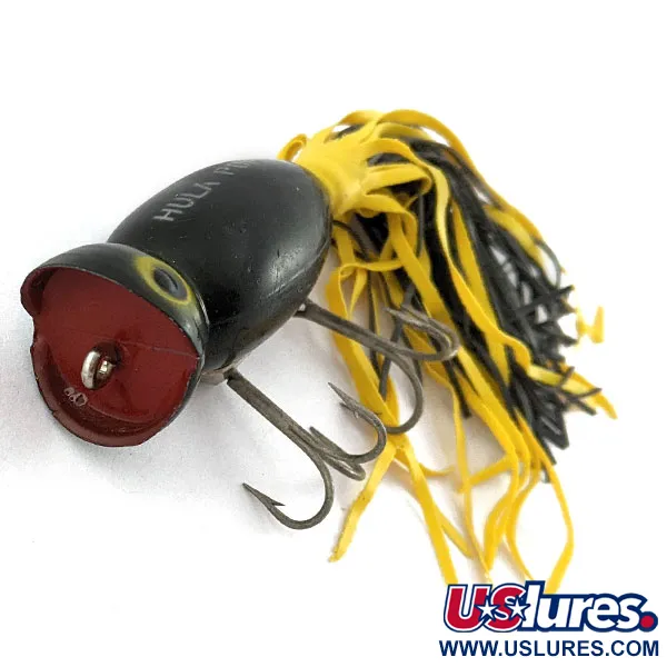  Fred Arbogast Hula Popper, чорний, 10 г, воблер #19603