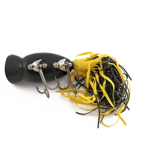 Fred Arbogast Hula Popper, чорний, 10 г, воблер #19603