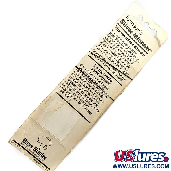  Незачіпляйка Johnson Silver Minnow, срібло, 21 г, блесна коливалка (колебалка) #19632