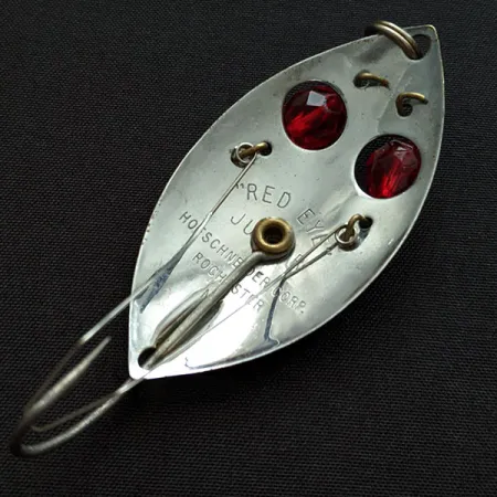 Hofschneider Red Eye Junior Weedless, нікель/червоні очі, 13 г, блесна коливалка (колебалка) #19640