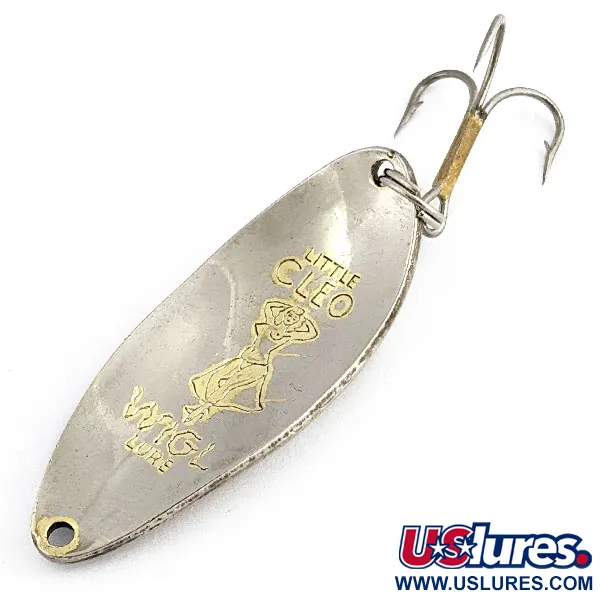 Seneca Little Cleo (Hula Girl), нікель/рожевий/зелений, 14 г, блесна коливалка (колебалка) #19676