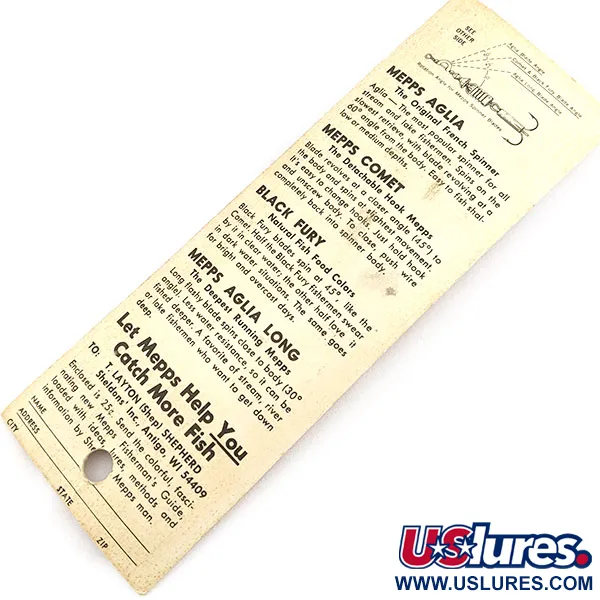 Mepps Comet 1 Detachable hook (змінний гачок) (1970x)