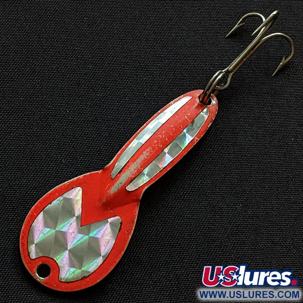  Glen Evans Loco 2, червоний/нікель, 7 г, блесна коливалка (колебалка) #19700