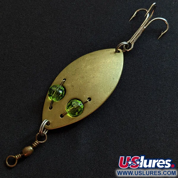 Hofschneider Red Eye Junior, латунь/зелений, 11 г, блесна коливалка (колебалка) #19706