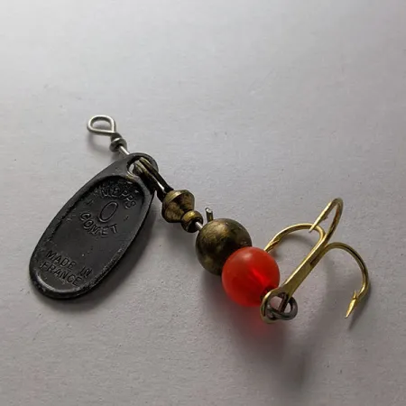 Mepps Black Fury 0, чорний/жовтий, 2,5 г, блешня оберталка (вертушка) #19709