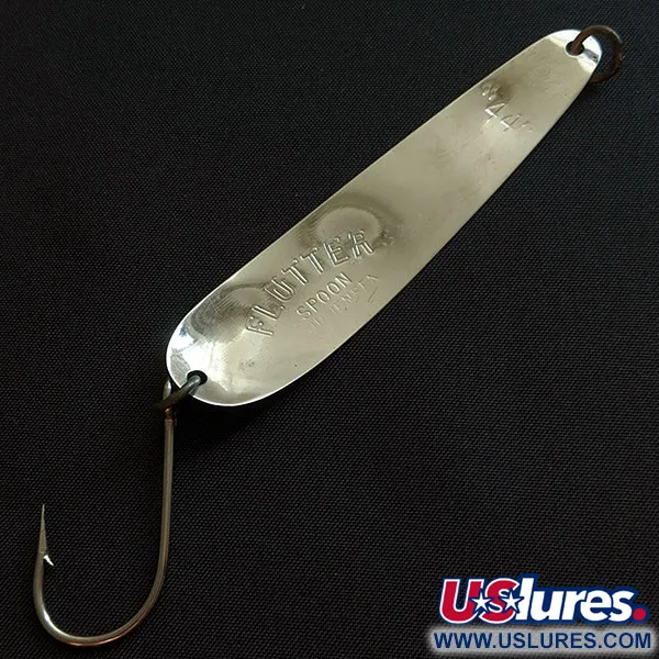  Luhr Jensen Flutter 44, срібло/синій, 4 г, блесна коливалка (колебалка) #19713