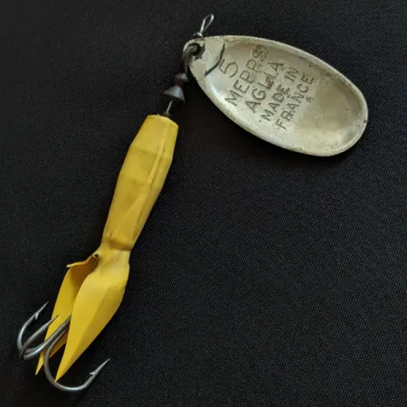 Mepps Aglia 5 Flying C, нікель/синій, 21 г, блешня оберталка (вертушка) #19741