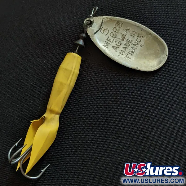  Mepps Aglia 5 Flying C, нікель/синій, 21 г, блешня оберталка (вертушка) #19741