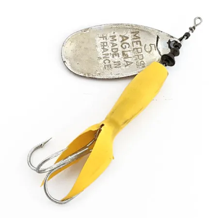 Mepps Aglia 5 Flying C, нікель/синій, 21 г, блешня оберталка (вертушка) #19741