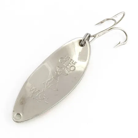 Seneca Little Cleo (Hula Girl) Glow, нікель/червоний/білий Glow, 14 г, блесна коливалка (колебалка) #19752