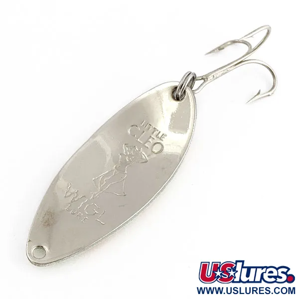 Seneca Little Cleo (Hula Girl) Glow, нікель/червоний/білий Glow, 14 г, блесна коливалка (колебалка) #19752