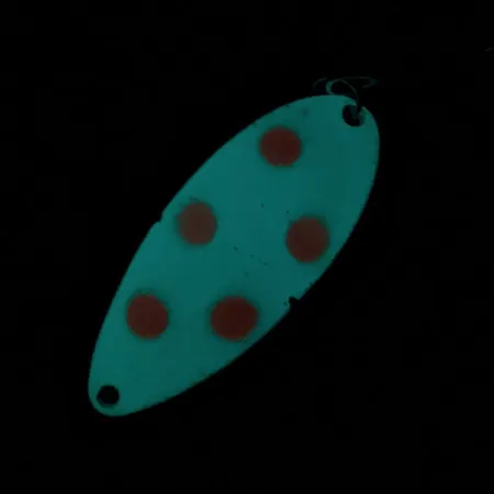 Seneca Little Cleo (Hula Girl) Glow, нікель/червоний/білий Glow, 14 г, блесна коливалка (колебалка) #19752