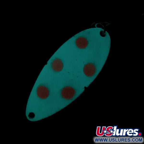 Seneca Little Cleo (Hula Girl) Glow, нікель/червоний/білий Glow, 14 г, блесна коливалка (колебалка) #19752