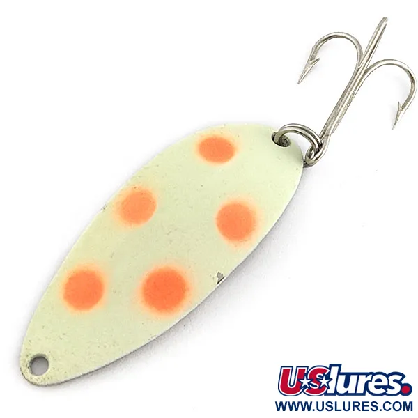 Seneca Little Cleo (Hula Girl) Glow, нікель/червоний/білий Glow, 14 г, блесна коливалка (колебалка) #19752