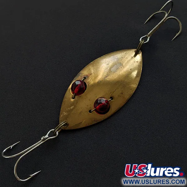 Hofschneider Red Eye Wiggler, латунь/червоні очі, 25 г, блесна коливалка (колебалка) #19767