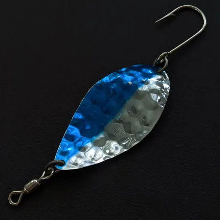 Luhr Jensen Manistee 4, нікель/синій, 14 г, блесна коливалка (колебалка) #19778
