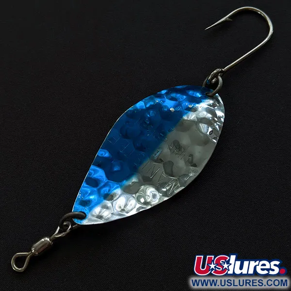 Luhr Jensen Manistee 4, нікель/синій, 14 г, блесна коливалка (колебалка) #19778